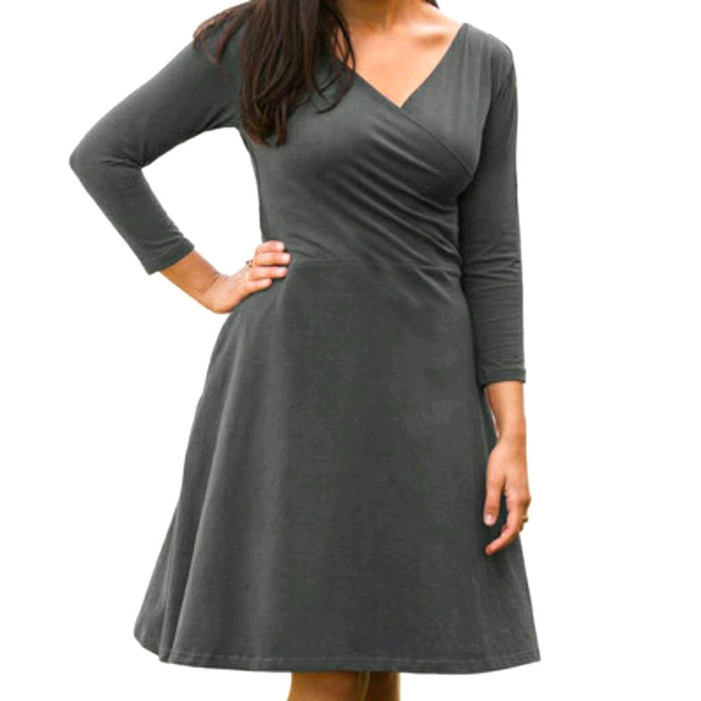 Maggies Organics 3/4 sleeve cotton dress